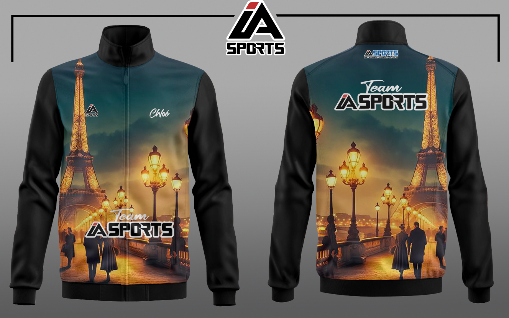Veste de sport personnalisée – Veste zippée sublimée 100 % sur mesure