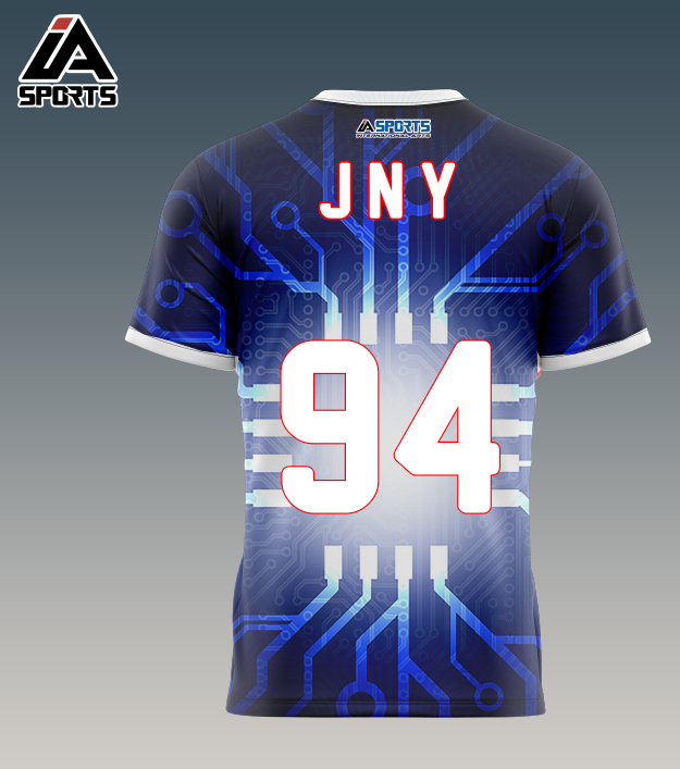 Maillot d’entraînement personnalisable – Col rond sublimé haute performance