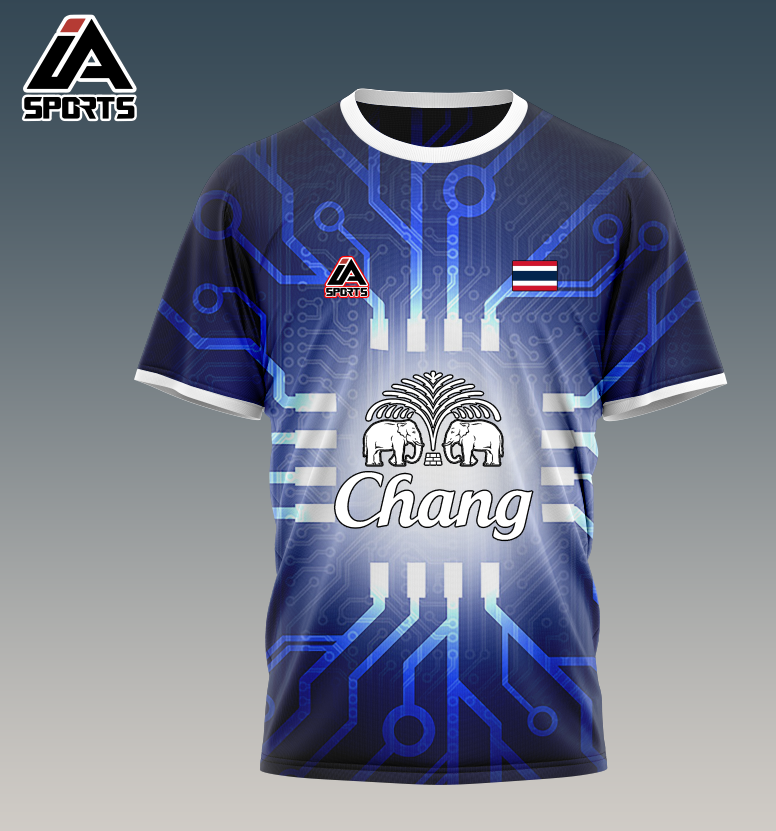 Maillot d’entraînement personnalisable – Col rond sublimé haute performance