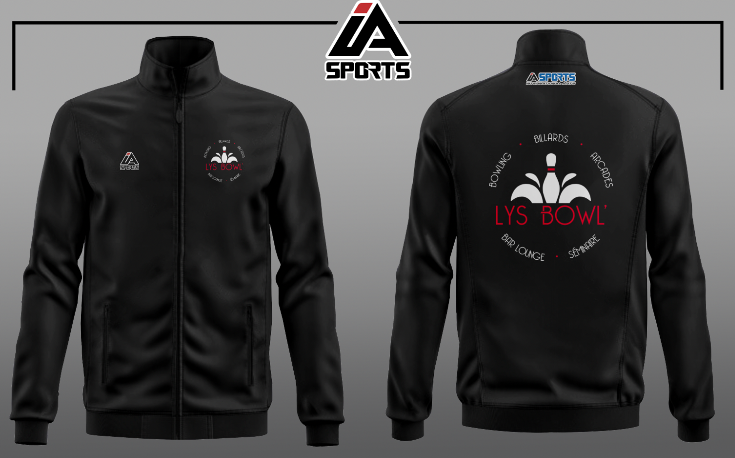 Veste de sport personnalisée – Veste zippée sublimée 100 % sur mesure
